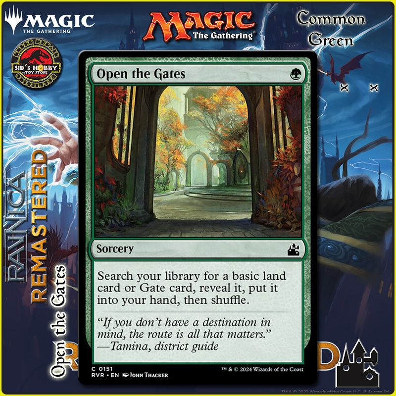 Open the Gates x x Ravnica Remastered Green Common RVR MTG | Shopee ...