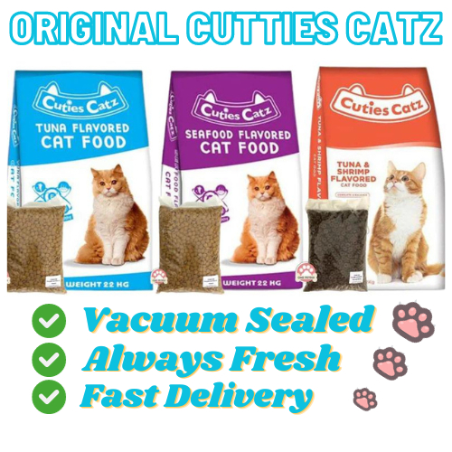 ORIGINAL CUTIES CATZ 1KG ( REPACKED / VACUUM SEALED ) TUNA / SEAFOOD ...