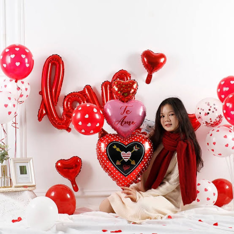 Agar.Shop Valentines Day Decorations Foil Balloons Mall Shops ...