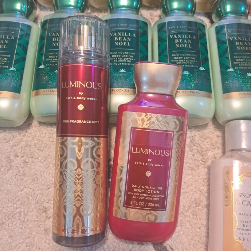 Original Bath & Body Works USA Luminous Fine Fragrance Mist, Lotion ...