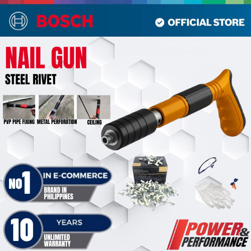 BOSCH Nail Gun Manual Steel Rivet gun Tufting Nail Gun Concrete Wall Gun Pipe Clam nail gun