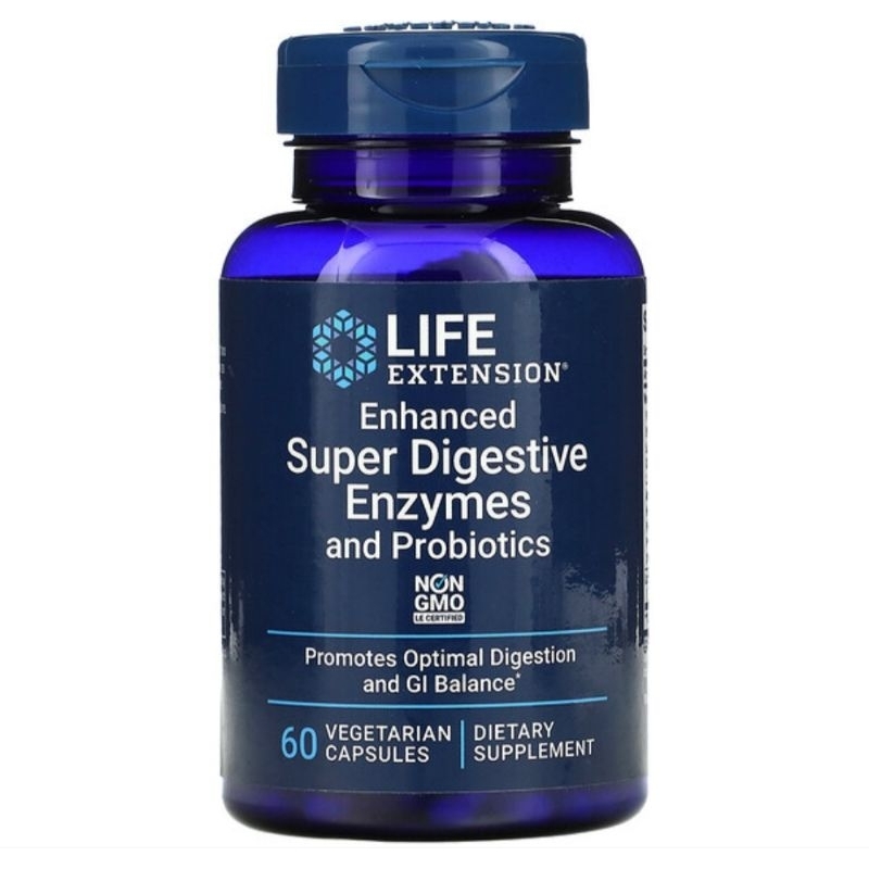 Life Extension Enhanced Super Digestive Enzymes and Probiotics, 60
