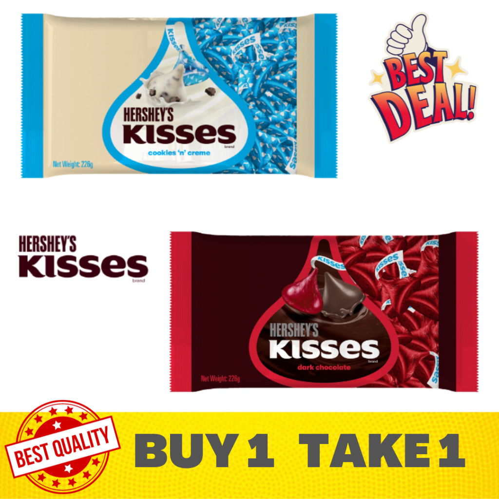 [BUNDLE] Hershey's kisses, 226g dark chocolate or cookies n' cream ...
