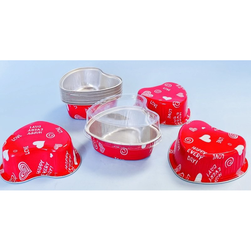 10pcs Square Aluminum Foil Cup Dream Cake Container Lava Cake - Main Image