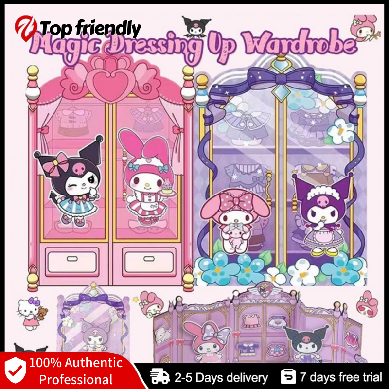 Sanrio Magic Dress Up Wardrobe Quiet Book Cute Cinnamoroll Handmade DIY ...