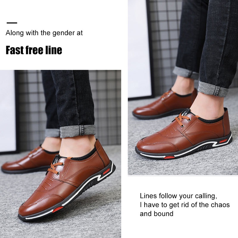 Clearance Sale/ Men's Office Formal & Casual PU Leather Shoes Shopee Philippines