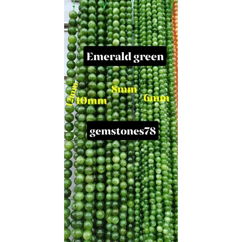 Emerald green semi precious stones lucky color of the year 2024 Shopee Philippines