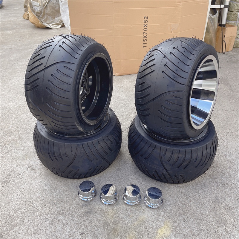 ATV road tires and alloy rims 205/30-10 Retrofit the wheels of the car ...