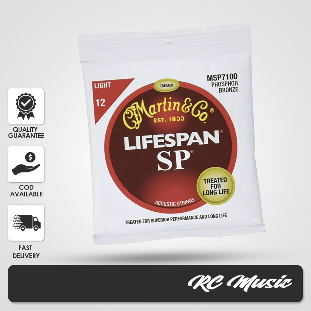 RC Music Martin SP 7100 Phosphor Bronze Lifespan Coated Acoustic Guitar