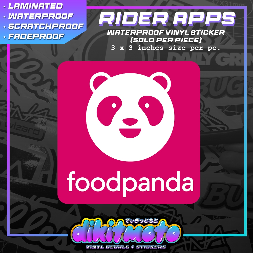 [dikitmoto] Rider App Waterproof Vinyl Sticker Helmet Motorcycle