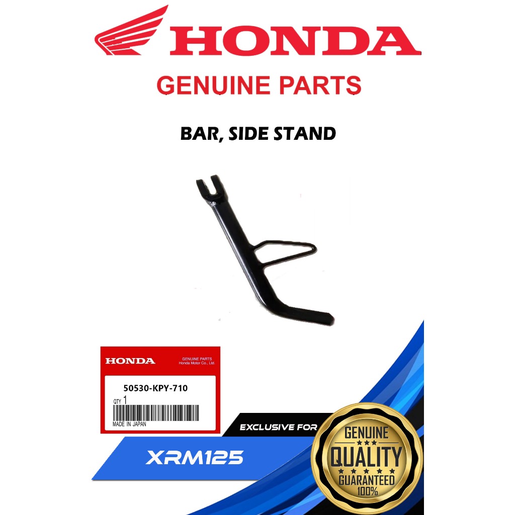 HONDA GENUINE BAR, SIDE STAND FOR XRM 125 TRINITY ( 50530-KPY-710 ...