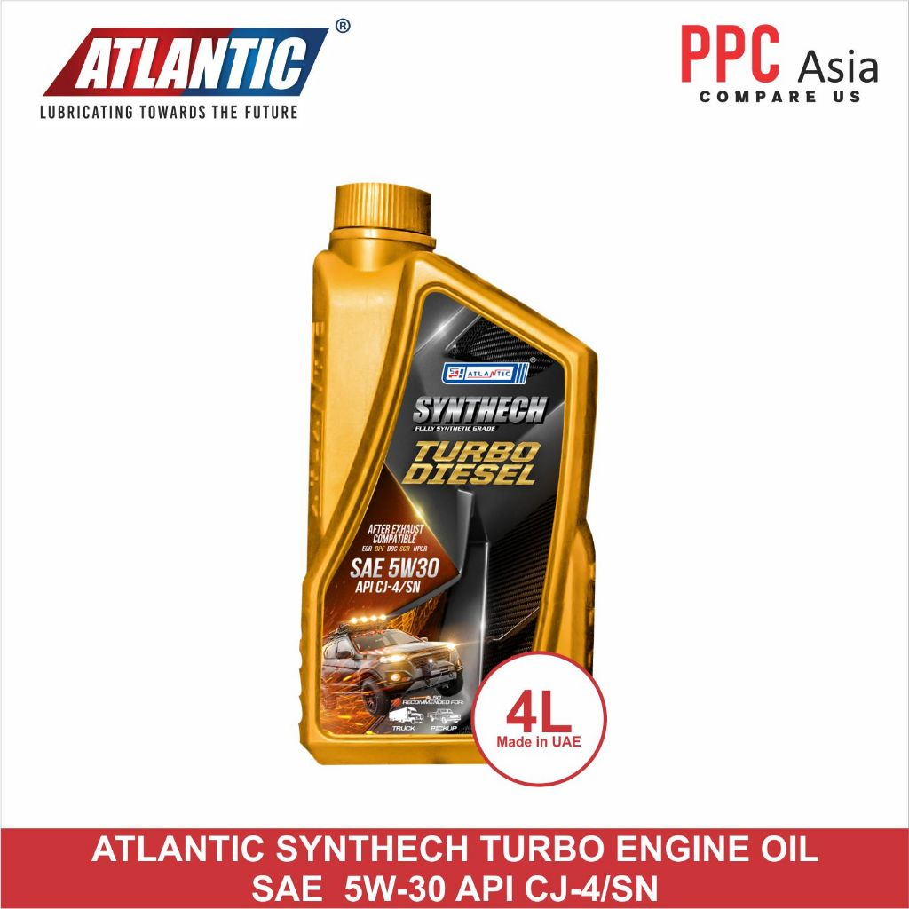 ATLANTIC SYNTECH TURBO ENGINE OIL SAE 5W30 CJ4/SN - FULLY SYNTHETIC (4 ...