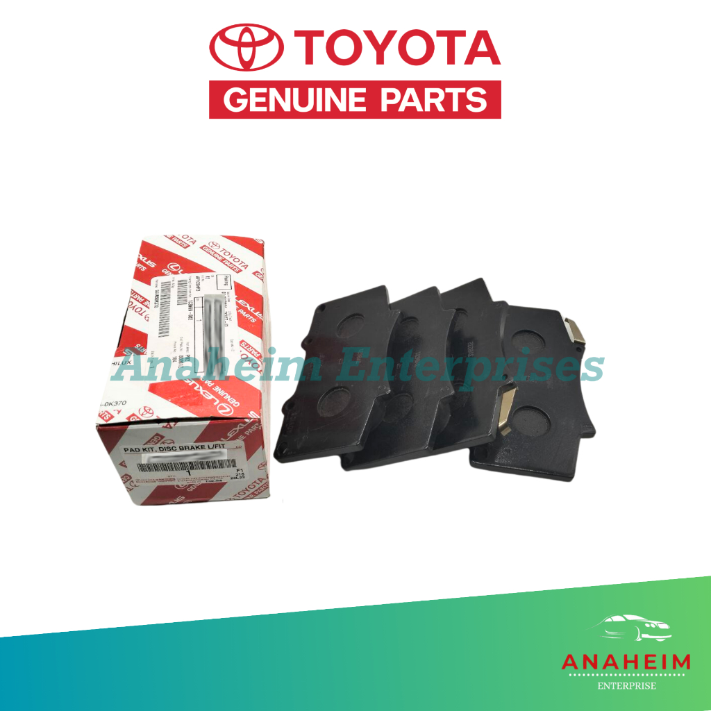 Toyota Fortuner 2016 - 2024 Brake Pads Rear - 04466-0K010 | Shopee ...