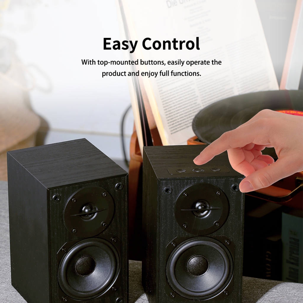 Edifier R33BT Wireless Bluetooth Connectivity 5.0 Classic Wooden Design ...