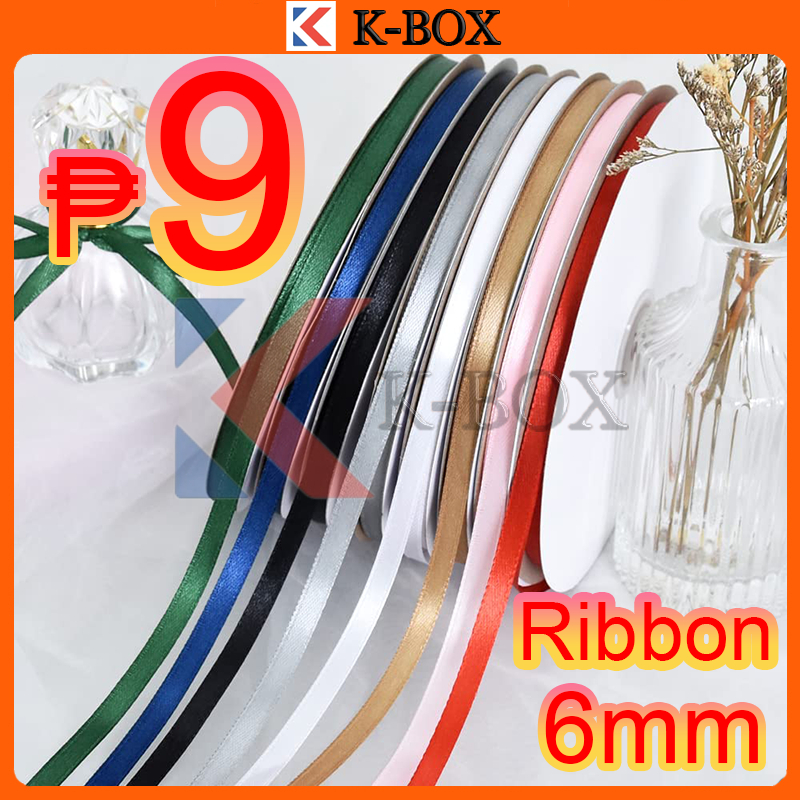 25Yards/Roll 6mmribbon, satin ribbon, decorative ribbon, gift packaging