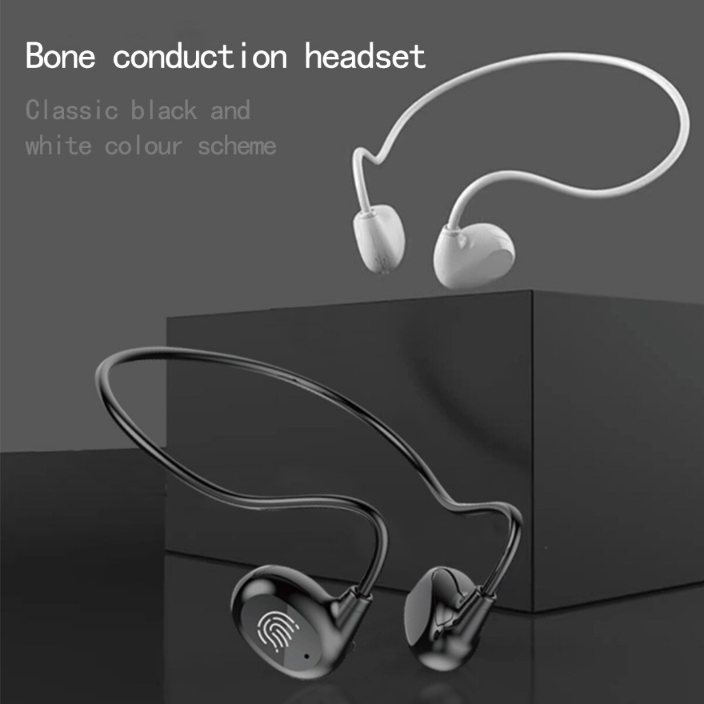 Air One Wireless Bluetooth Bone Conduction Ear Hanging Earless Neck Type Touch Control Headset