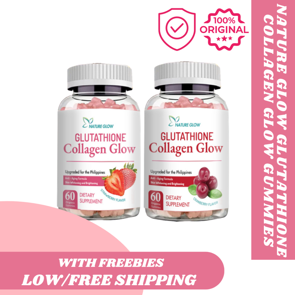 NATURE GLOW GLUTATHIONE COLLAGEN GUMMIES ANTI-AGING WHITENING COLLAGEN ...