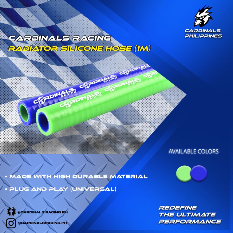 CARDINALS RACING - RADIATOR SILICONE HOSE (1M) | Shopee Philippines