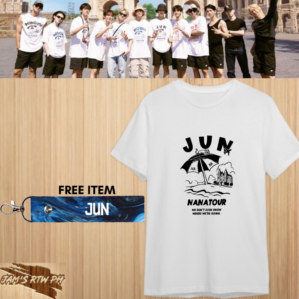 〆【即日発送】WONWOO NANATOUR Tシャツ×MINITEEN カバー Seventeen Nana Tour Shirt Wonwoo, Nanatour With Seventeen