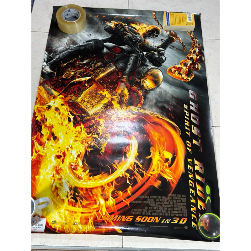ghost rider original movie poster (used) 27”x40” | Shopee Philippines
