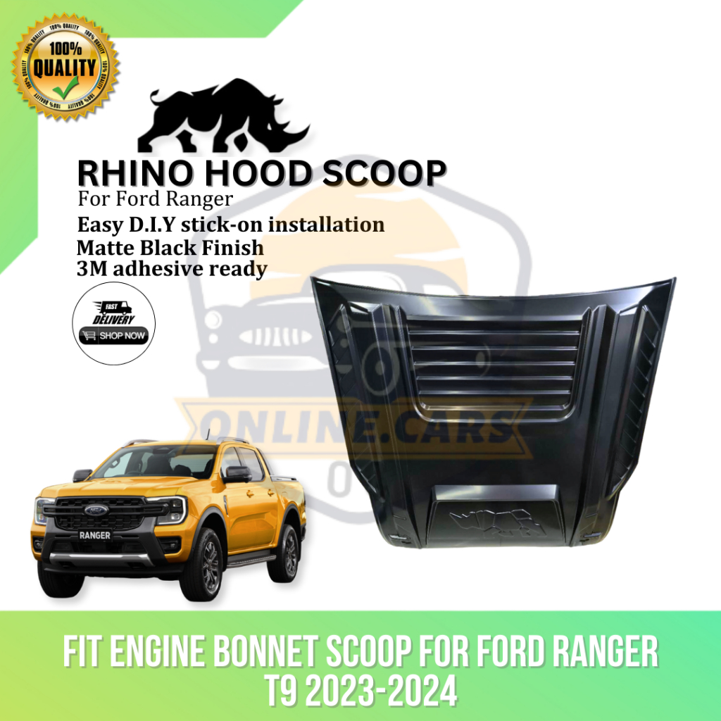 OC FIT ENGINE BONNET SCOOP FOR FORD RANGER T9 2023-2024 (10904 ...