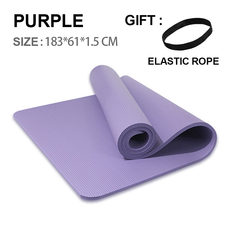 【FREE GIFT】20MM NBR Yoga Mat Thick Exercise Mat NEW SIZE 183CM×63CM