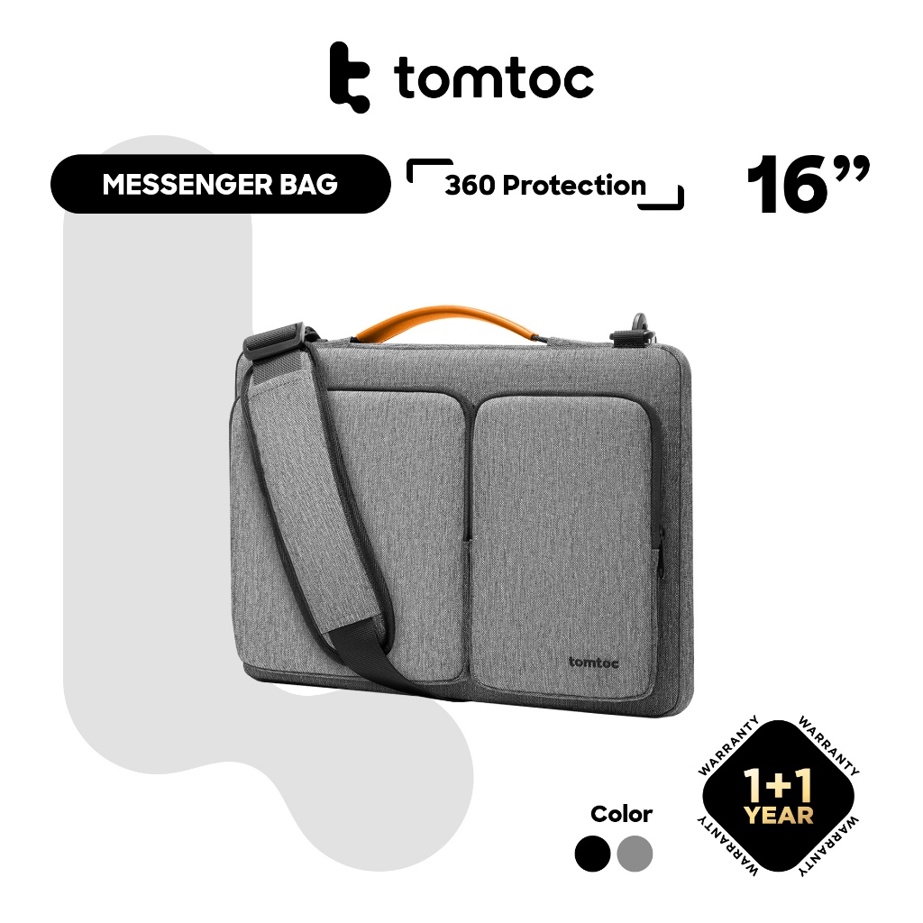 tomtoc 16 Inch Versatile Laptop Messenger Bag MacBook Pro M1 M2 M3 MateBook 16s Surface Laptop Shopee Philippines