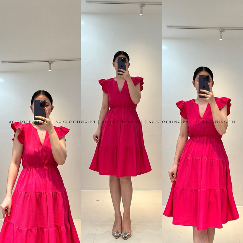 ONLY Onlphilippa Abito Lungo Con Stampa Floreale, Maniche A Volant E Vita Elasticizzata - Donna
