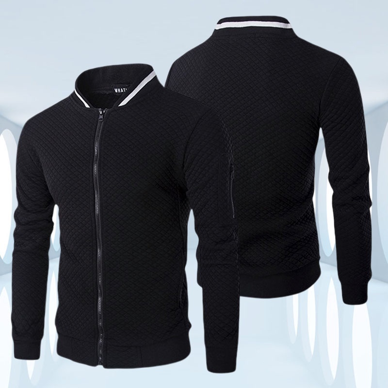 Casual stand outlet collar zipper jacket