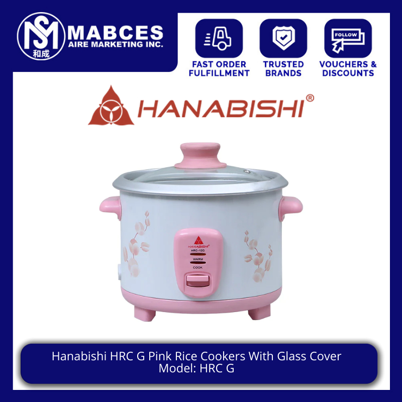 Hanabishi Pink Rice Cookers With Glass Cover | Shopee Philippines