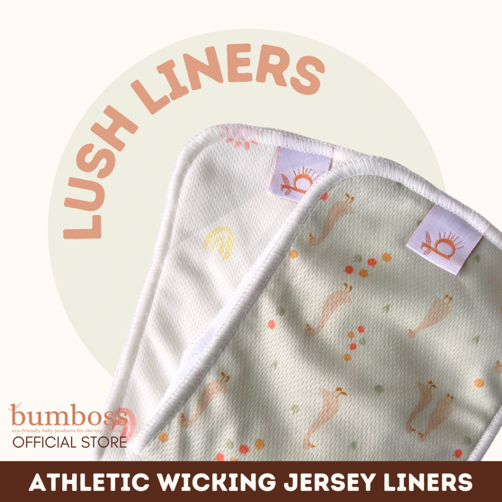 Bumboss LUSH LINERS - Reusable Stay-Dry Liner Fast Absorbing AWJ and ...