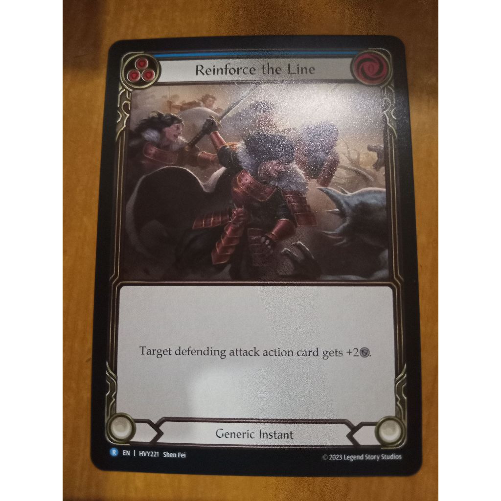 FAB Reinforce the Line Heavy Hitters Flesh and Blood TCG HVY | Shopee  Philippines