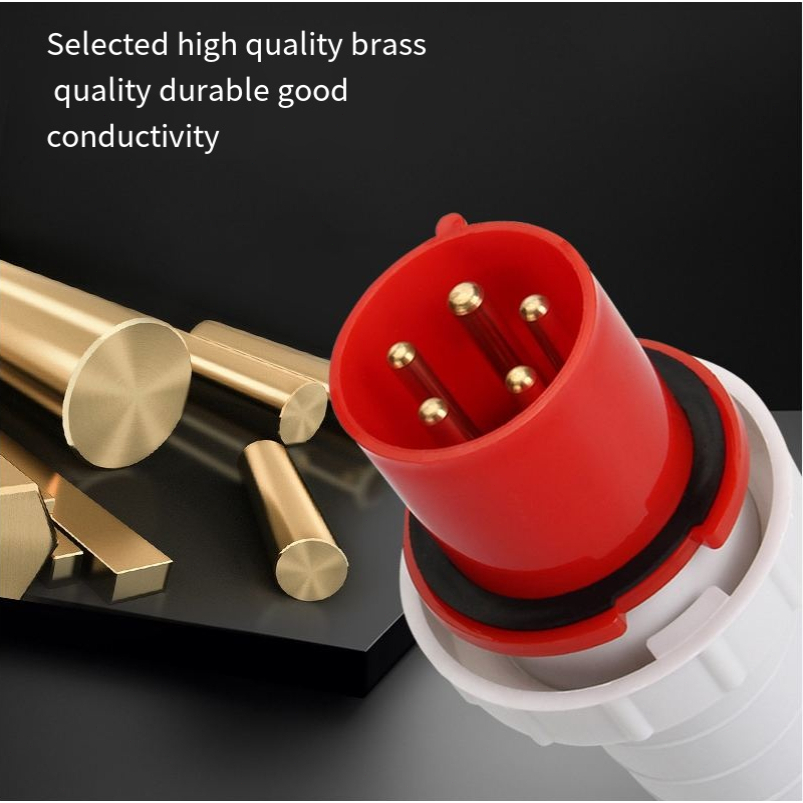 IP44 Industrial Plug Socket Waterproof Connector 4PIN 16A/32A ...