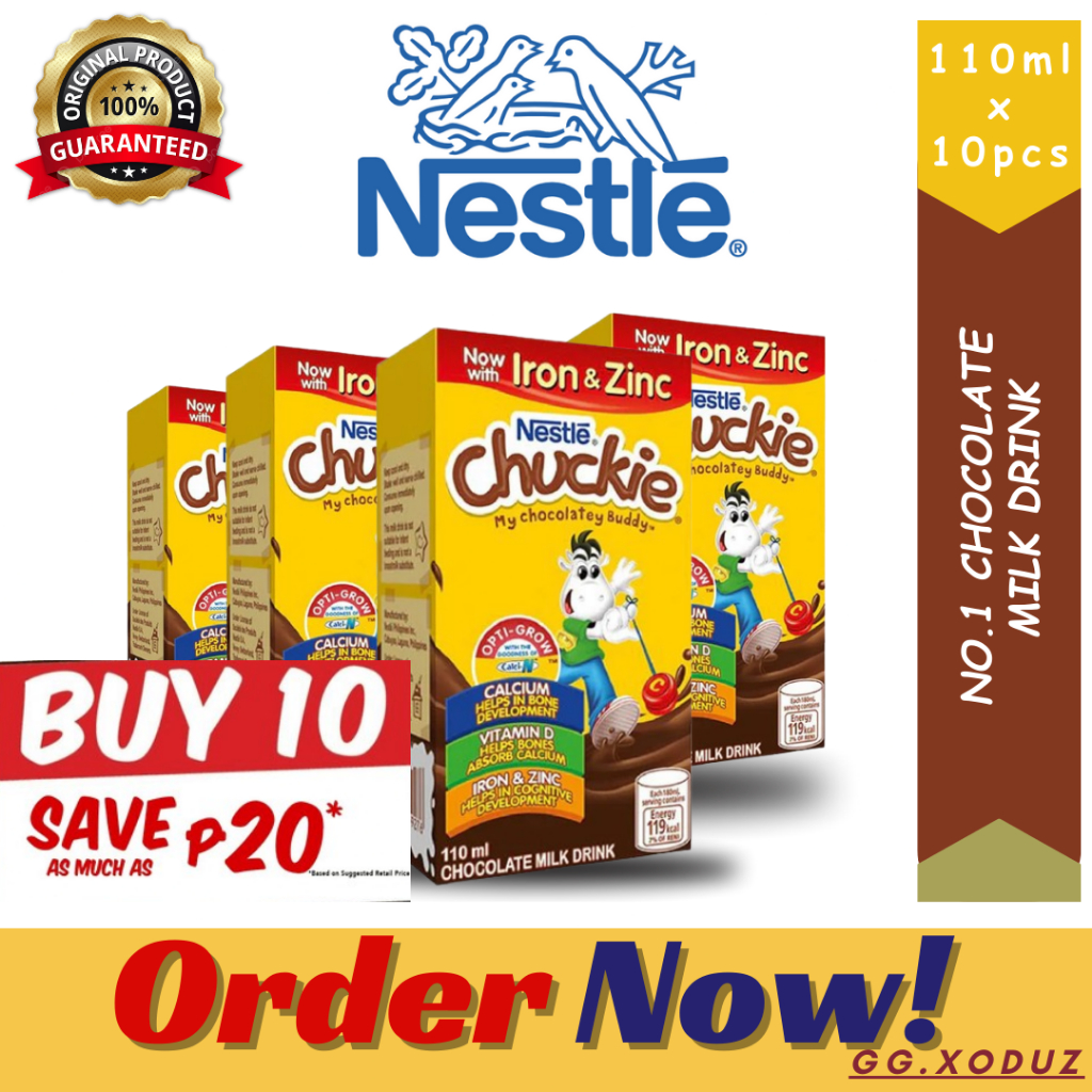 Nestle Chuckie Chocolate 10pc x 110mL Buy 10 Save 20 pesos and 4 x ...