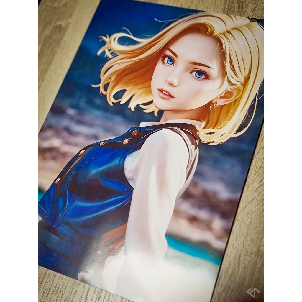 Android 18 (Dragon Ball Z) - A4 size posters | Shopee Philippines