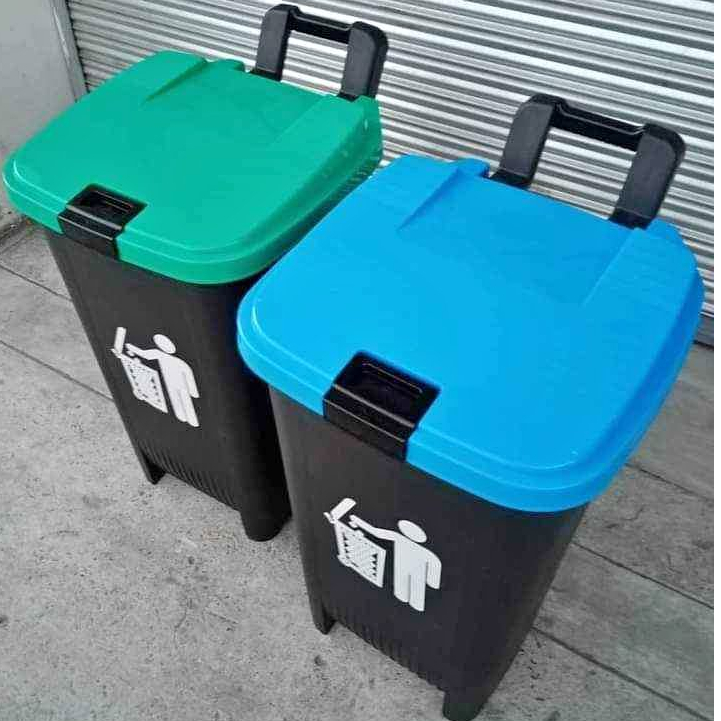 TRASHCAN 80L OROCAN Trash bin Trash Can with Wheels and lock basurahan