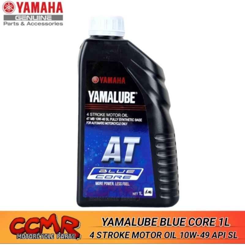 YAMALUBE MOTORCYCLE OIL BLUE CORE 10W-40 1L YAMAHA GENUINE | Shopee ...