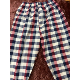 Unisex Pocket Pajama Bottom Red White Black Plaid Cotton Christmas PJ Pants  Winter Set Adult Women Men Sleepover Small Medium Large XL XXL 