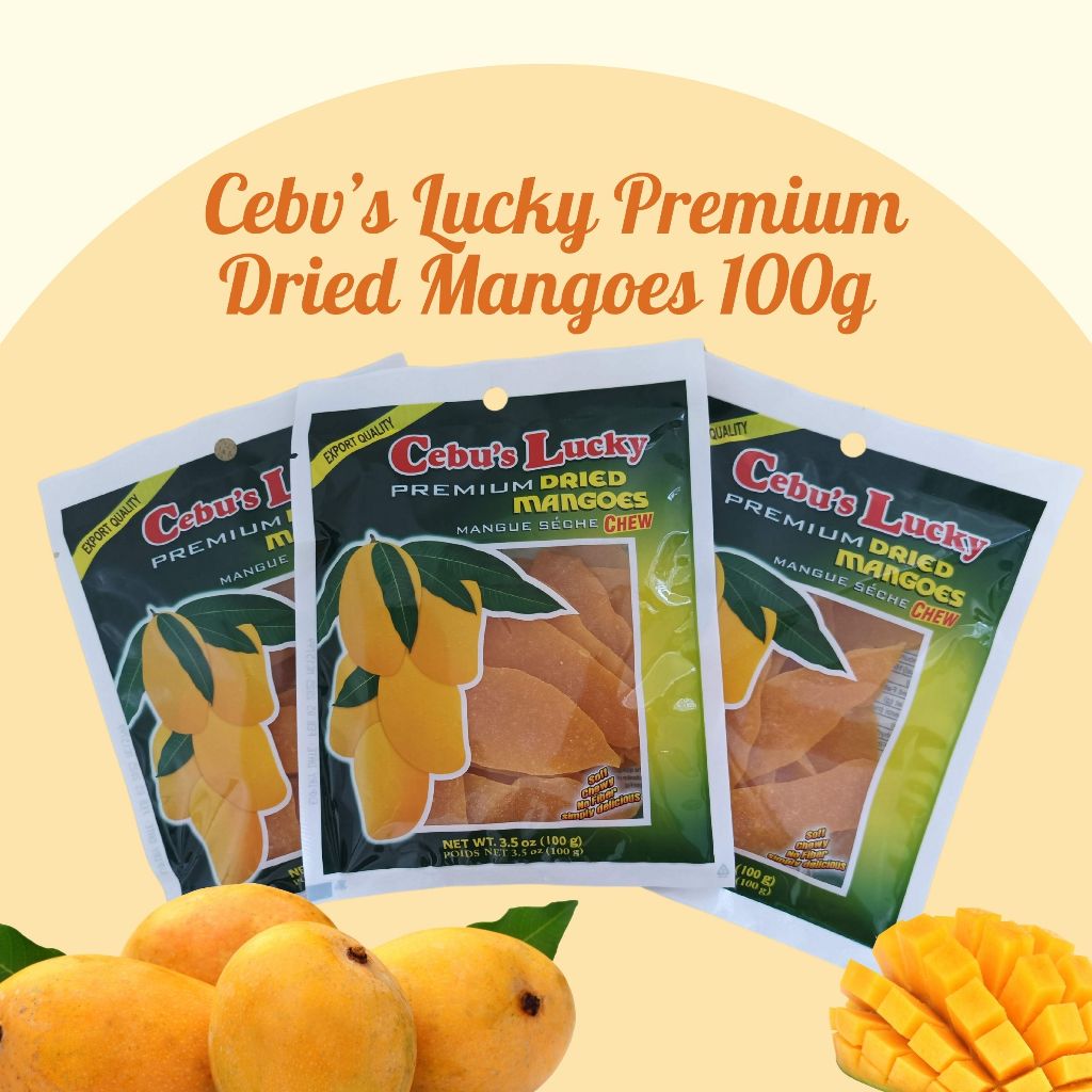 Cebu's Lucky Premium Dried Mangoes 100 grams Shopee Philippines