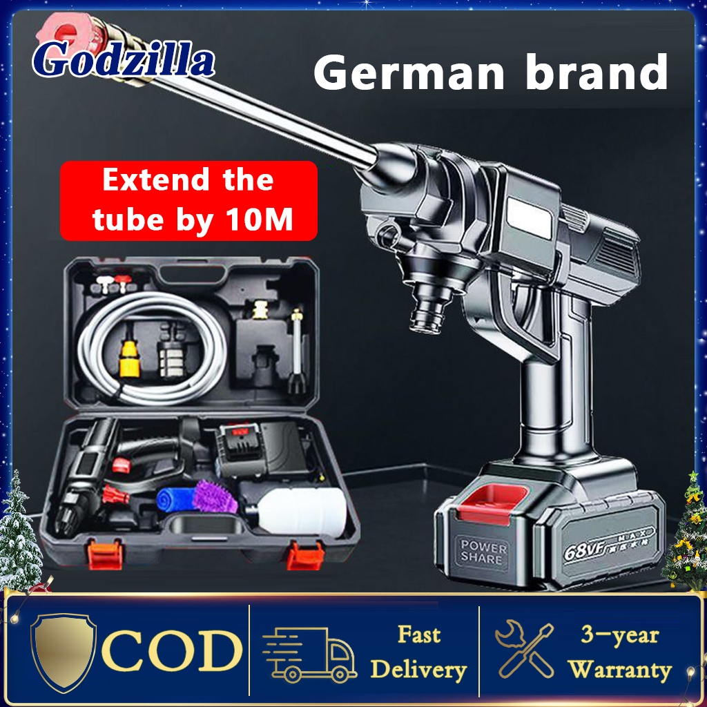 Power Pressure Washer Wireless Caroutdoor Home Portable Water Gun High