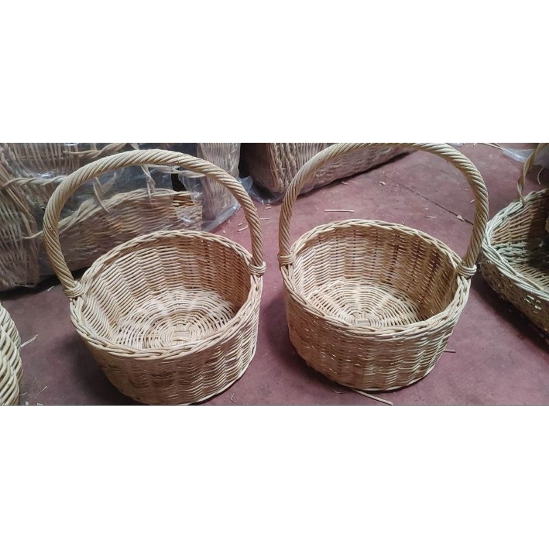 Round Basket / Rattan Fruit Basket♥ | Shopee Philippines