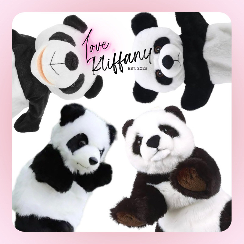 Panda puppet / Realistic panda hand puppet / panda hand puppets ...