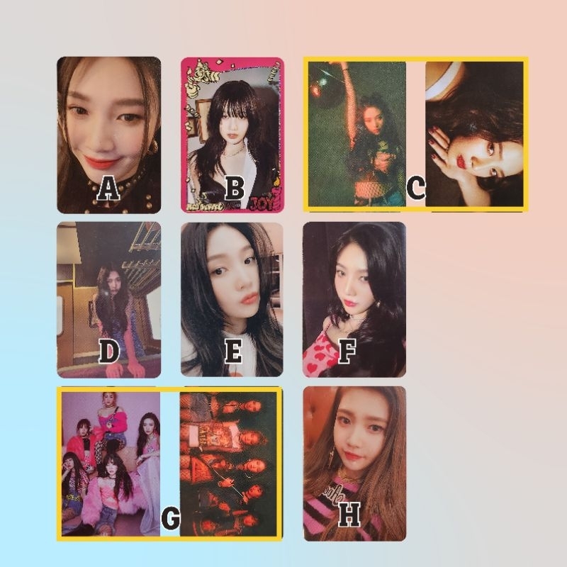[ONHAND] Red Velvet Joy photocards (queendom birthday tprv kihno bad boy chill kill pob kms fmr