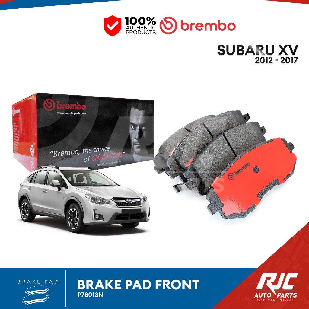 BREMBO BRAKE PAD SUBARU XV FRONT 2012-2017 P78013N XV 1set | Shopee ...
