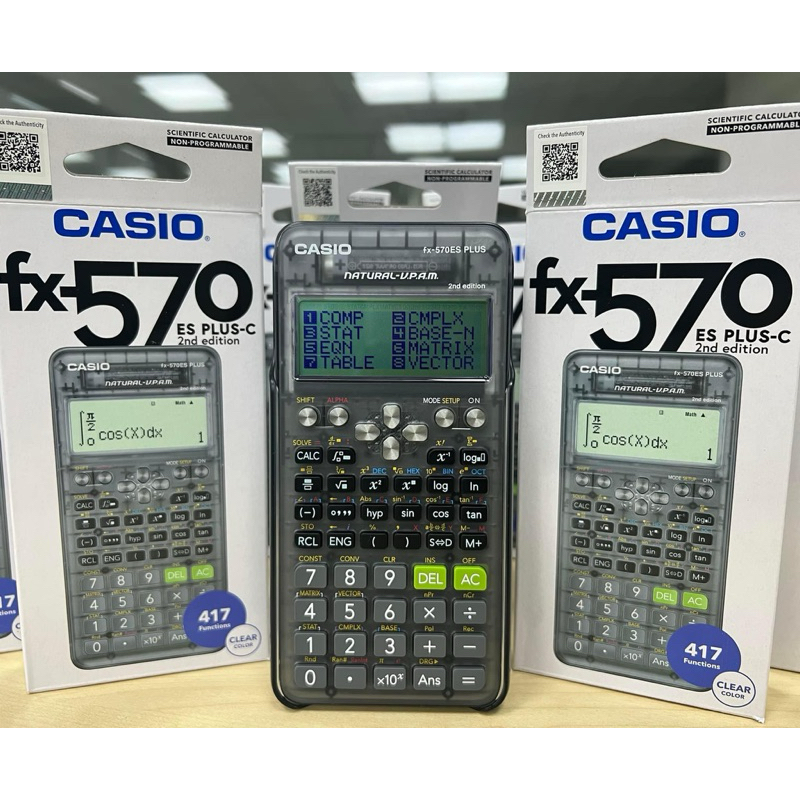 AUTHENTIC Casio fx 570 es Plus Transparent Calculator | Shopee Philippines