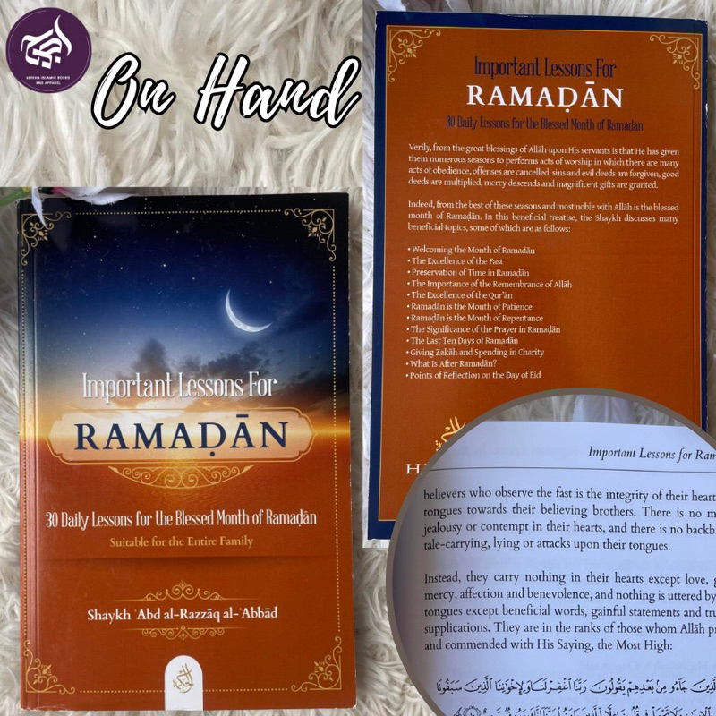 Important Lessons For Ramadan: 30 Daily Lessons For The Blesses Month ...