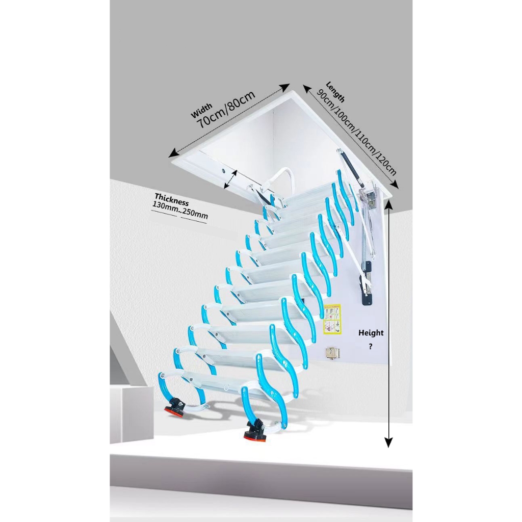 Folding Stairs/Loft Ladder/Attic Staircase/Invisible Ladder/Electric ...