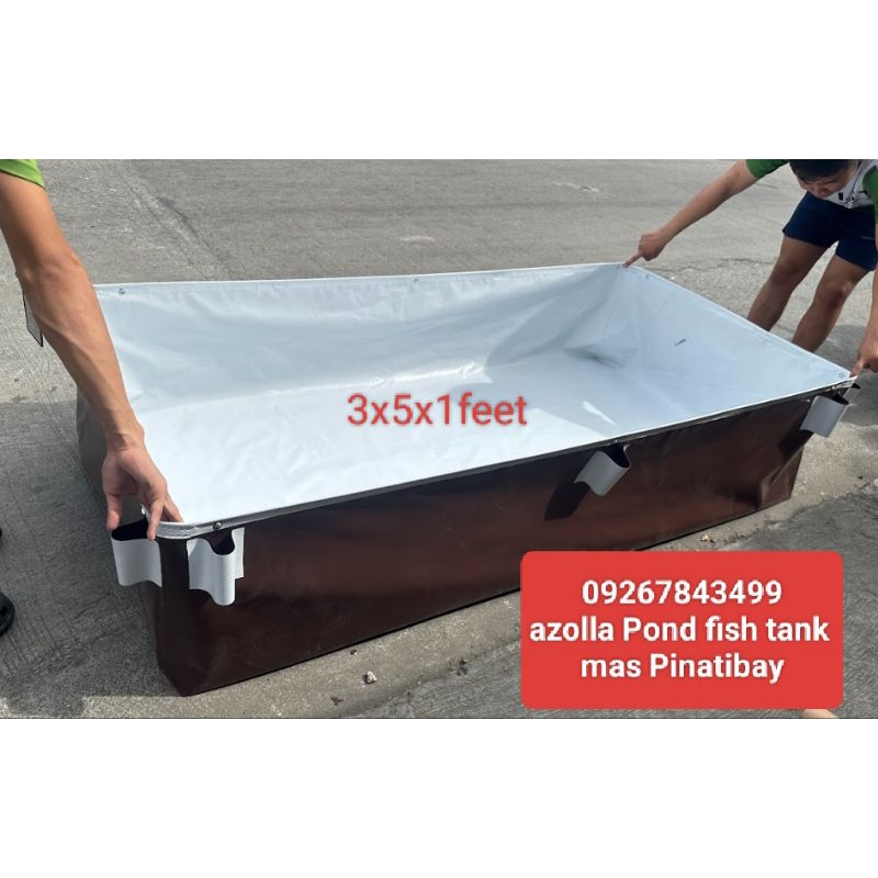3x5x1ft Azolla pond fish tank tatak maruyama original makapal matibay ...