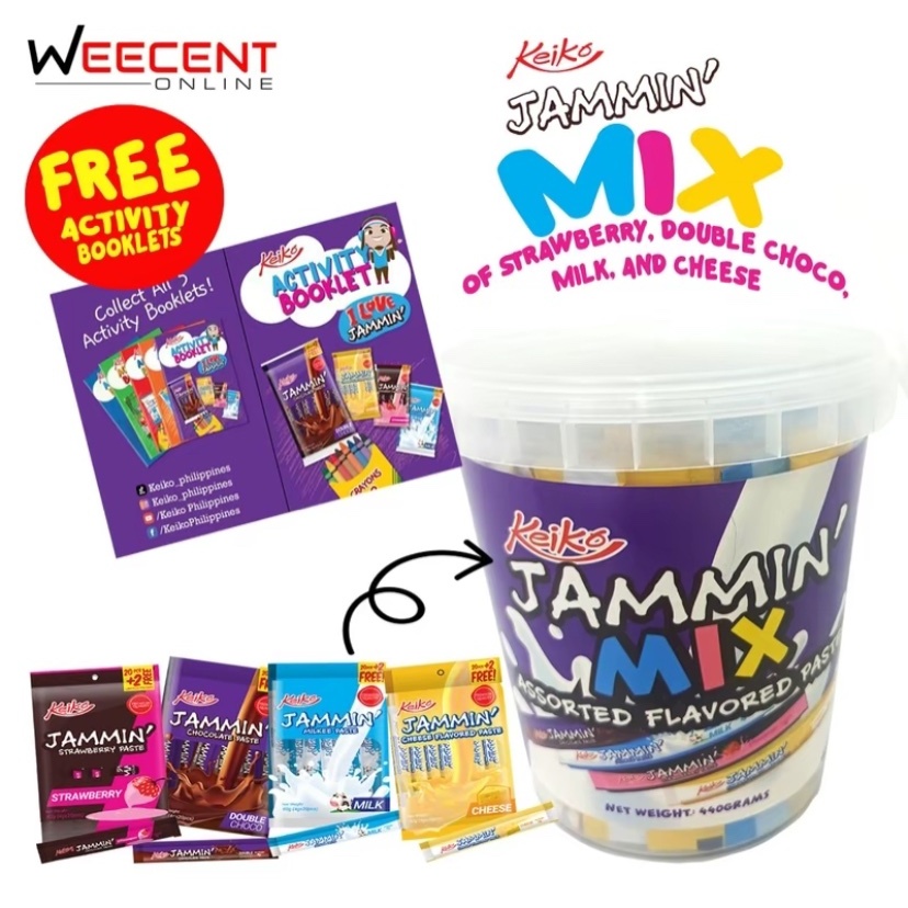 KEIKO JAMMIN CHOCOLATE PASTE MIX TUB (FREE ACTIVITY BOOKLET) 440G OR ...