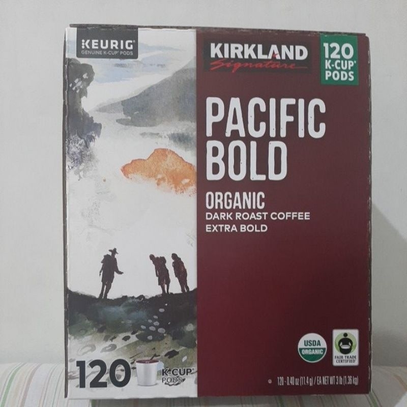 Pacific Bold Dark Roast Coffee Arabica Organic Keurig 120 KCup Pods